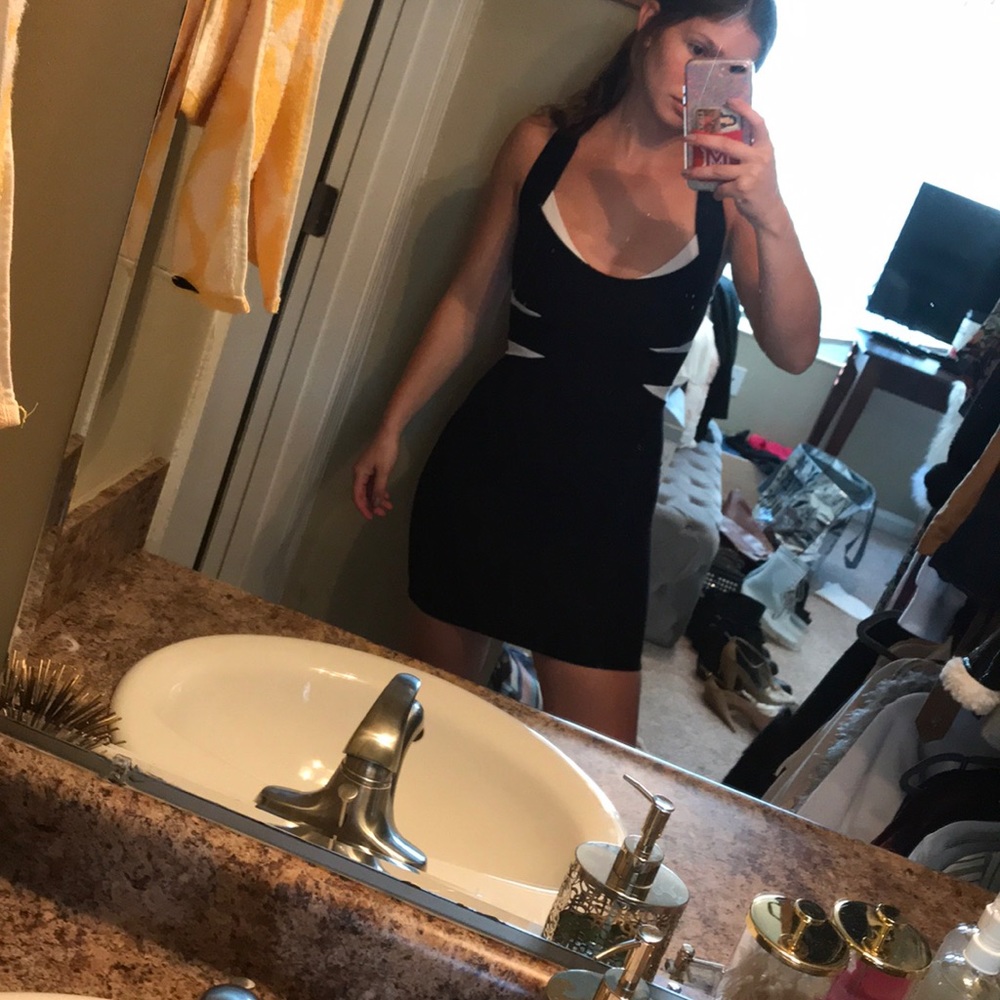 Black tight dress